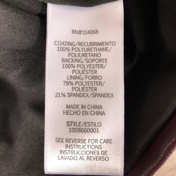 Ashley Park x RTR Voila Dress Vegan Leather Strapless Sheath Mini Purple Size 0 - Picture 11 of 13